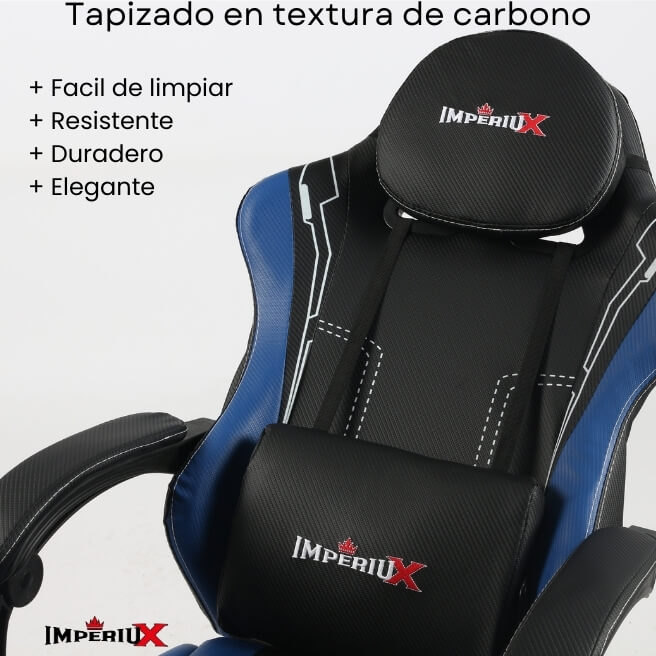 Silla Gamer Escritorio Modelo Vulcan Azul