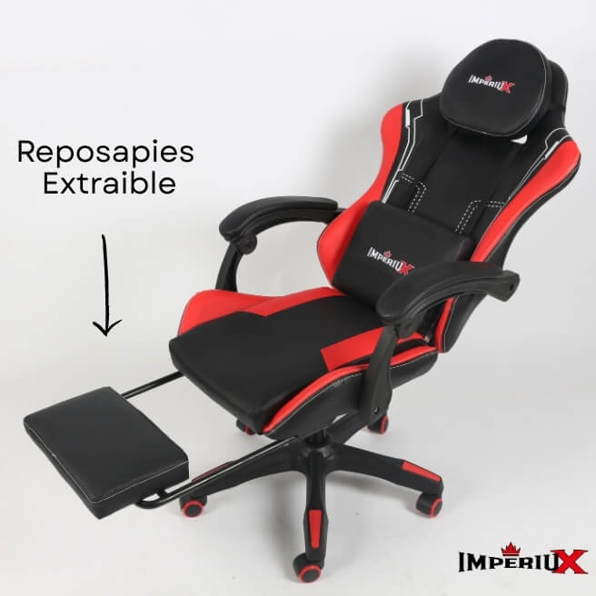 Silla Gamer Escritorio Modelo Vulcan Roja