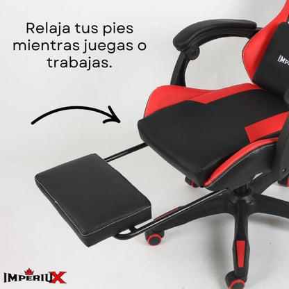 Silla Gamer Escritorio Modelo Vulcan Roja