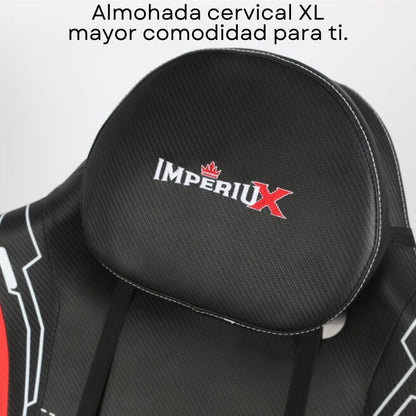 Silla Gamer Escritorio Modelo Vulcan Roja