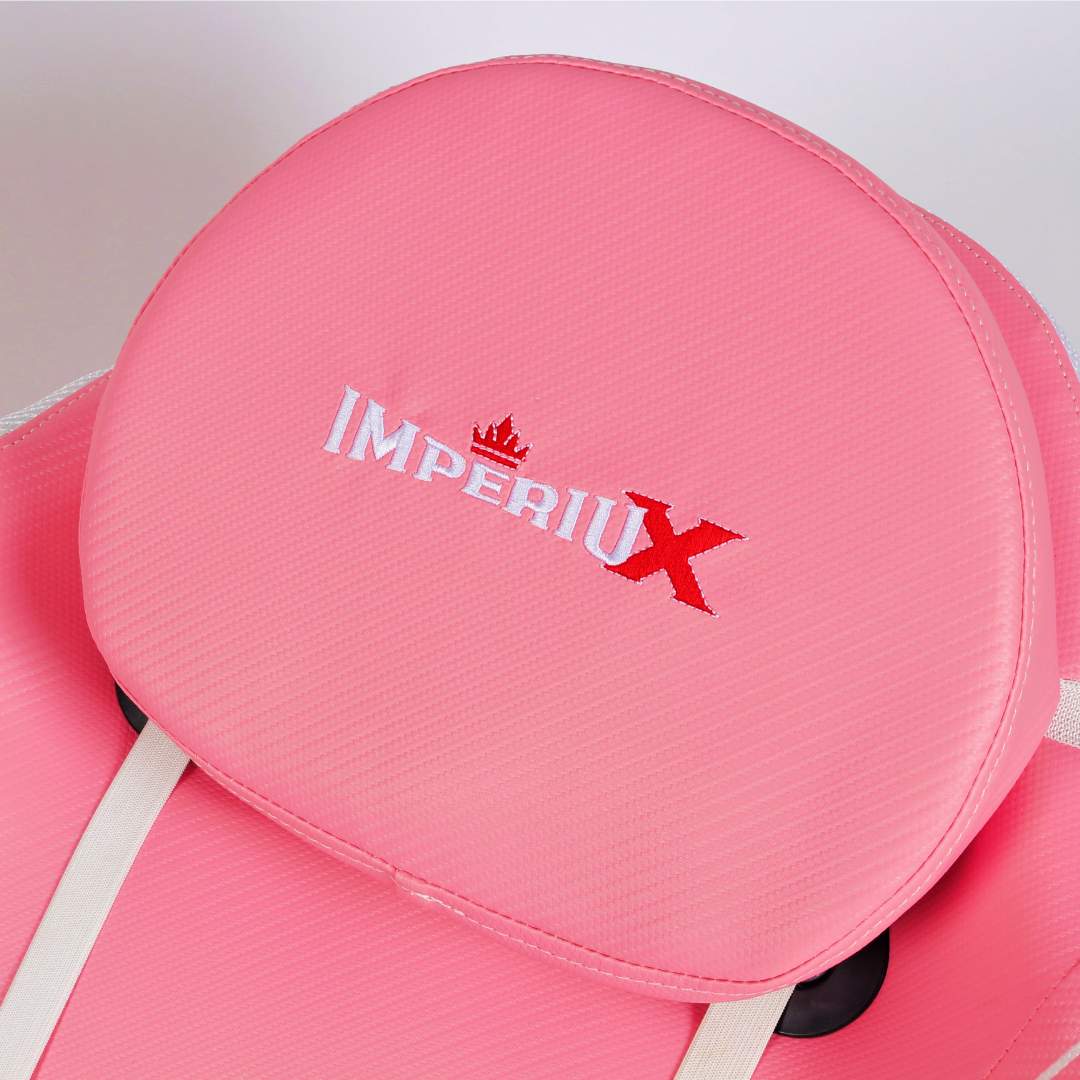 Silla Gamer Rosada con Parlantes + Bluetooth + Luces RGB + Masajes + Reposapies + Reclinables