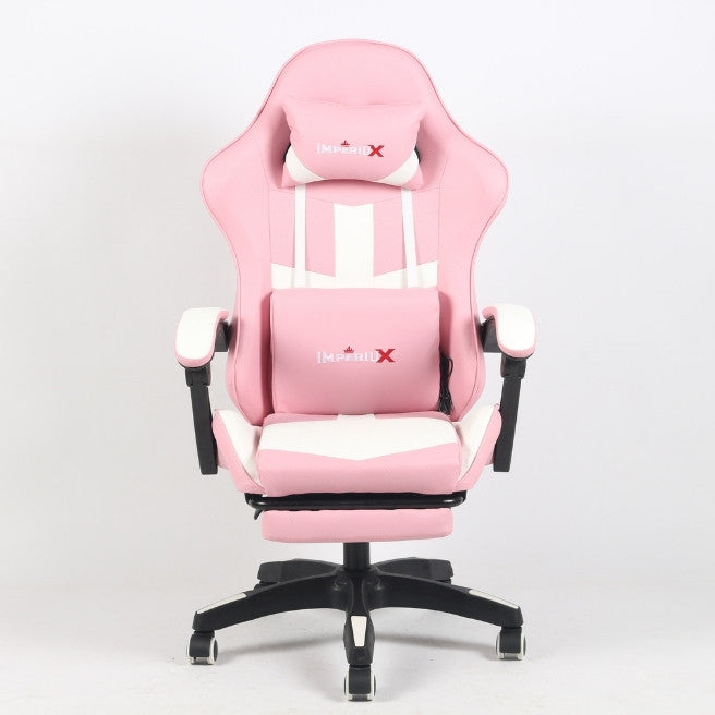 Silla Gamer Escritorio Modelo Ares Plus Rosada