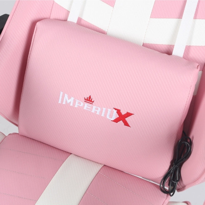 Silla Gamer Escritorio Modelo Ares Plus Rosada