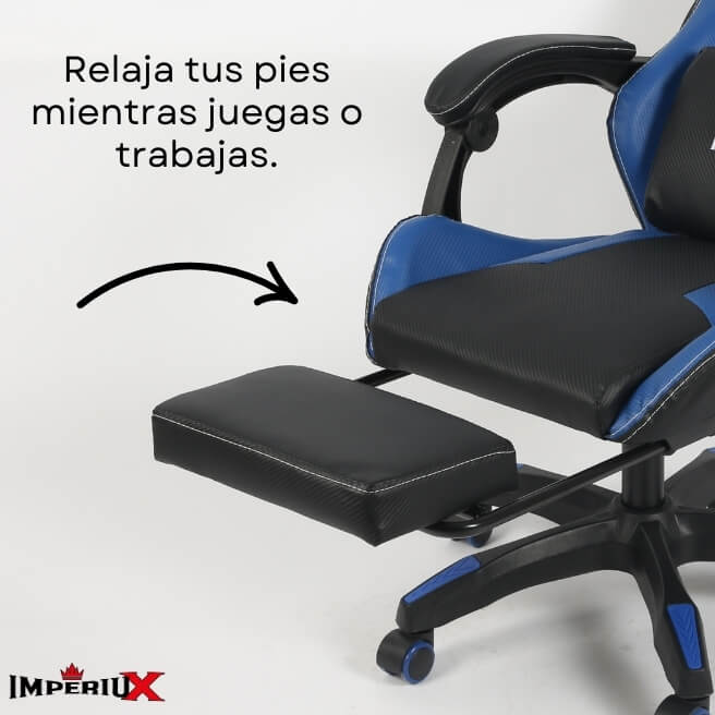 Silla Gamer Escritorio Modelo Vulcan Azul