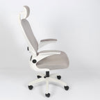 Silla Oficina Office Prime Gris-Blanca Imperiux | Ergonómica Mesh