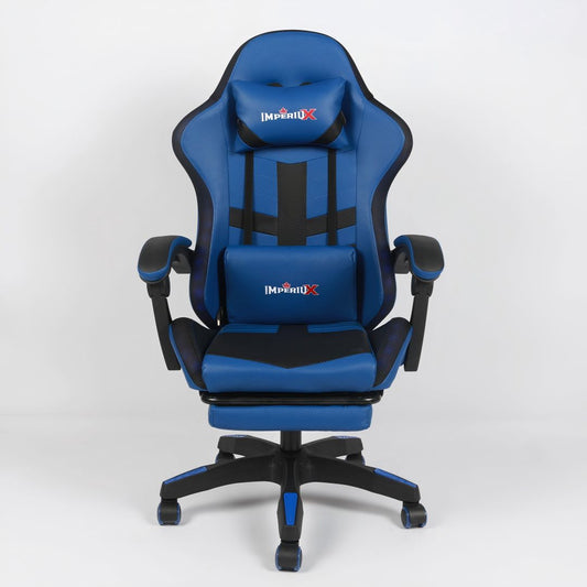 Silla Gamer Ares LED Azul Imperiux | RGB + Masajeador