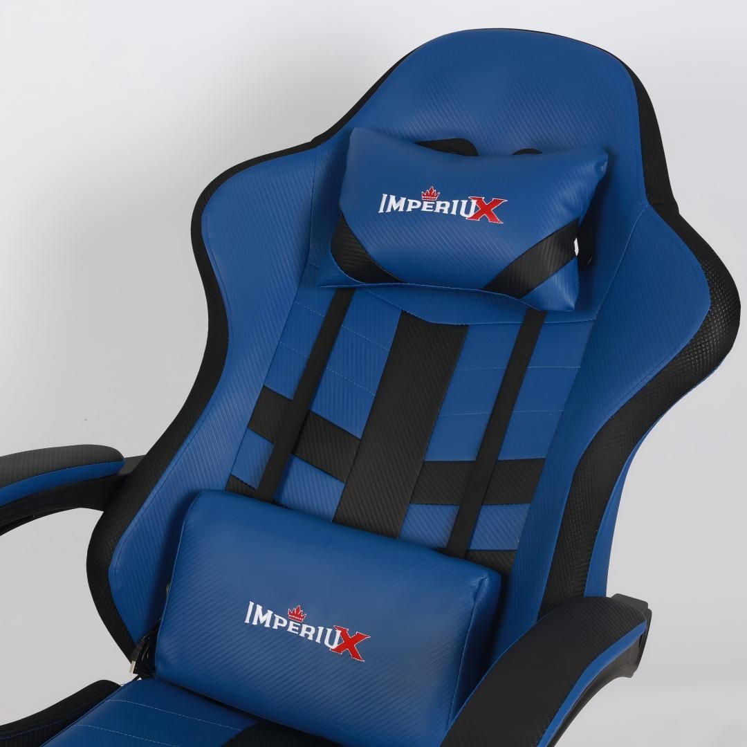 Silla Gamer Ares LED Azul Imperiux | RGB + Masajeador