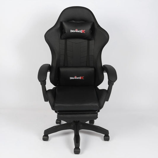 Silla Gamer Ares LED Negra Imperiux | RGB + Masajeador