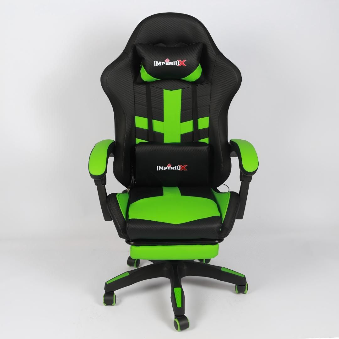 Silla Gamer Ares LED Azul Imperiux | RGB + Masajeador