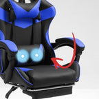 Masajeador USB integrado silla gamer Imperiux azul