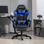 Silla gamer ergonómica Imperiux azul vista frontal