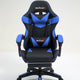 Silla Gamer Imperiux Azul con masajeador y reposapies.