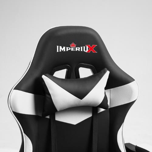 Almohada cervical silla gamer Imperiux blanca detalle