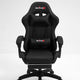 Silla Gamer Imperiux Negra con masajeador y reposapies.
