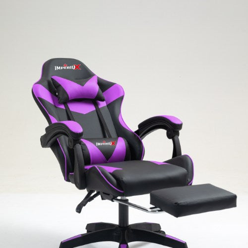 Silla gamer Imperiux morada reclinada 140 grados