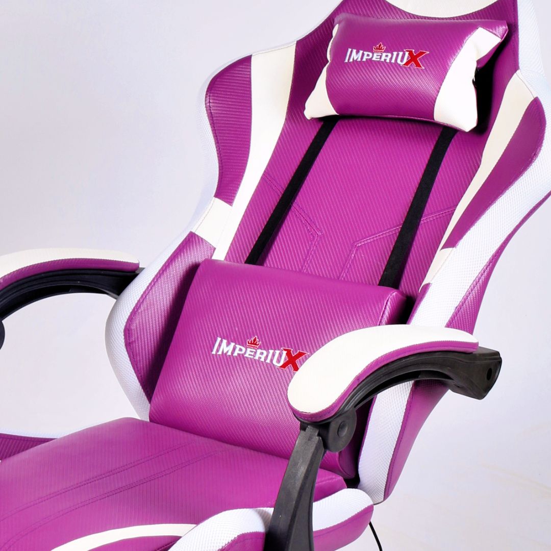 Silla Gamer Spark RGB Morada Imperiux | Bluetooth + Masajeador