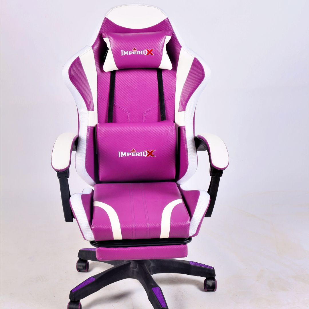 Silla Gamer Spark RGB Morada Imperiux | Bluetooth + Masajeador