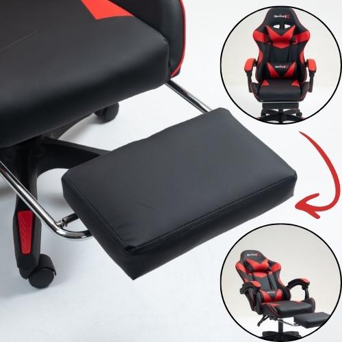 Reposapiés extraíble silla gamer Imperiux roja