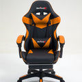Silla gamer ergonómica Imperiux naranja reclinable con masajeador