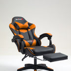 Silla gamer Imperiux naranja reclinada 140 grados