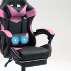 Masajeador USB integrado silla gamer Imperiux rosado