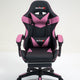 Silla Gamer Imperiux Rosada con masajeador y reposapies.