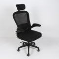 Silla de oficina ergonómica Imperiux rosada con blanco, reposacabezas y soporte lumbar ajustables, brazos removibles