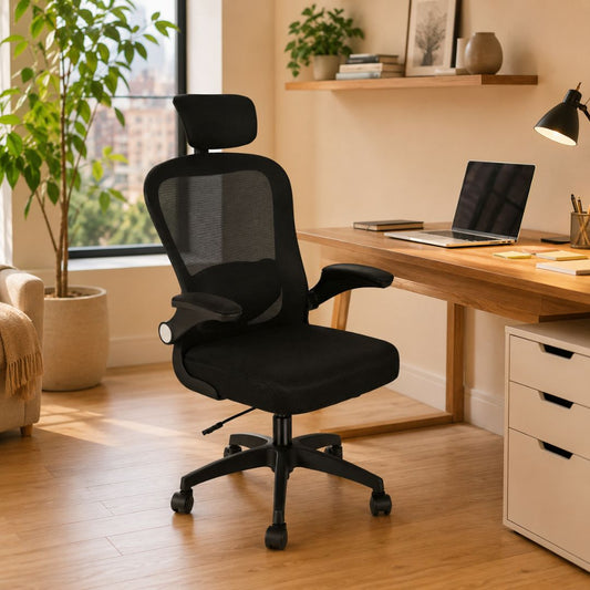 Silla Oficina Office Prime Negra Imperiux | Ergonómica Mesh