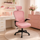 Silla Oficina Office Prime Rosada-Negra Imperiux | Ergonómica Mesh